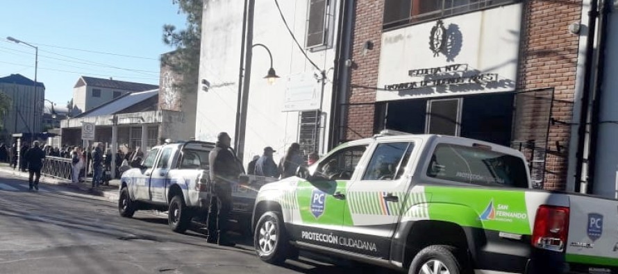 Se realizó un simulacro de evacuación en la Escuela Nº 17 de Victoria