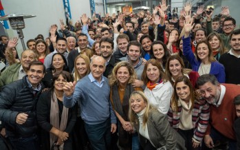 Agustina Ciarletta presentó su lista junto a Daniel Salvador y Alex Campbell