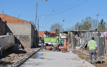 Se culminó la pavimentación de la calle De Marzi del barrio Alvear