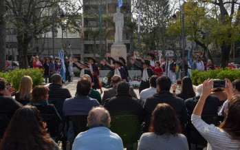 Acto en Plaza San Martín en conmemoración por el 17 de agosto