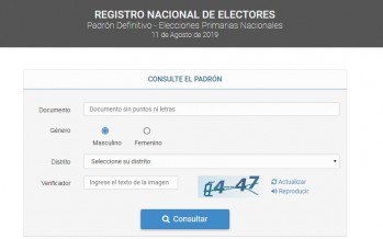 Consultá dónde votás
