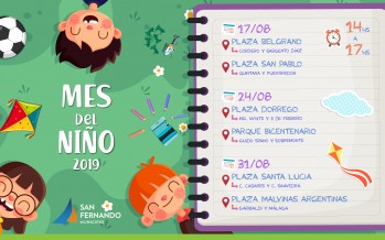 En agosto las plazas de nuestra ciudad festejan el ‘Mes del Niño’