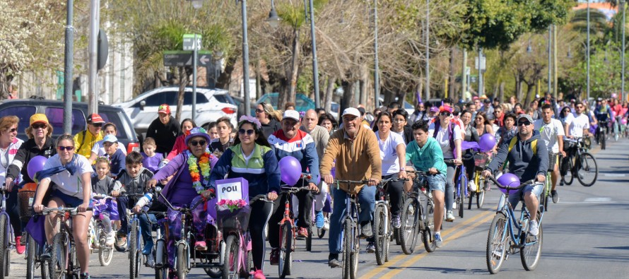 El Parque Náutico fue el punto de llegada de una nueva edición de la Bicicleteada Familiar
