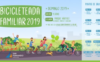 Nueva edición de la Bicicleteada Familiar con llegada en el Parque Náutico