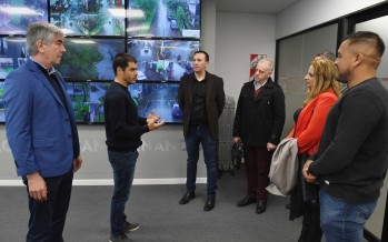 El intendente de Trelew visitó el Centro de Operaciones de nuestra ciudad
