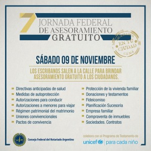 Jornada Federal de Asesoramiento Notarial Gratuito