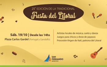 Este sábado llega la 23° Fiesta del Litoral a la Plaza Carlos Gardel