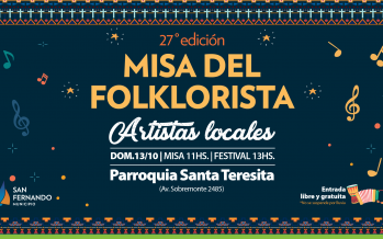 Llega la 27° Misa del Folklorista a la Parroquia Santa Teresita