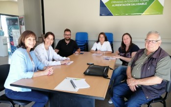 Alicia Aparicio visitó la ciudad de Rafaela para dialogar sobre la problemática del sector lechero