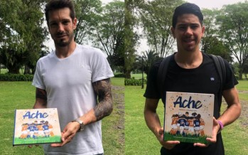 El Patito Galmarini y Cachete Morales se sumaron a una campaña de lucha contra el cáncer infantil