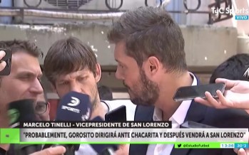 Tinelli admitió que Gorosito está a un paso de convertirse en DT de San Lorenzo