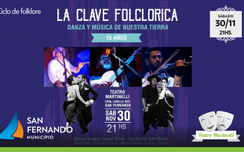 Este sábado llega La Clave Folklórica al Teatro Martinelli