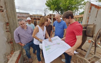 Avanza la construcción a nuevo del Jardín N° 909 del barrio Fate