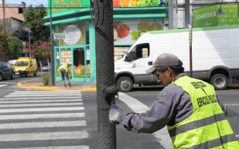 Pintura y mantenimiento en las principales avenidas de nuestra ciudad