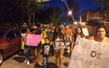 Marcha en Infico en rechazo la prisión domiciliaria otorgada a El Pepo