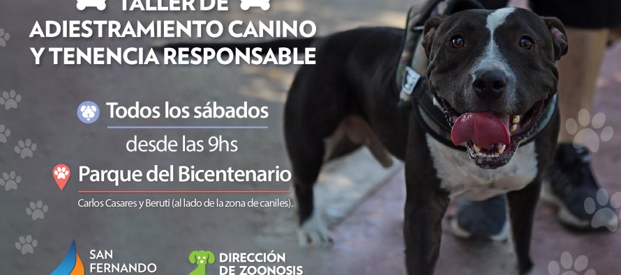 Comienza el Taller de Tenencia Responsable y Adiestramiento de Perros en el Parque del Bicentenario