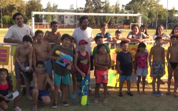 Alumnos de la Escuela Municipal de Tenis participaron de una jornada recreativa en el Poli 1