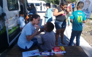 Controles de salud para niños en el barrio San Martín