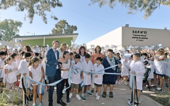 Se inauguraron las nuevas obras de la Escuela 27