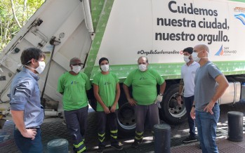 Reconocimiento a los trabajadores encargados de la recolección de residuos por su labor en la cuarentena
