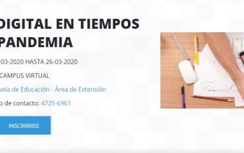 Educación digital en tiempos de pandemia: clase virtual para docentes