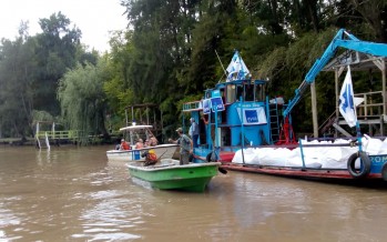 Coronavirus: AySA distribuye agua potable en el Delta