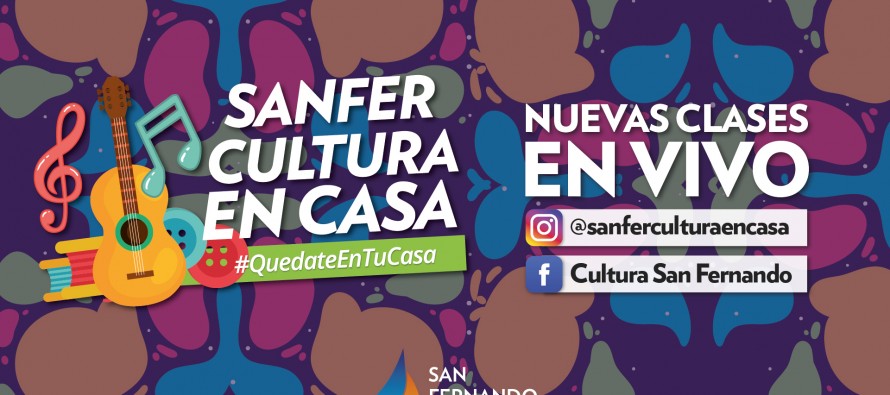 Clases y actividades en vivo por Instagram y Facebook a cargo de profesores de los talleres culturales municipales