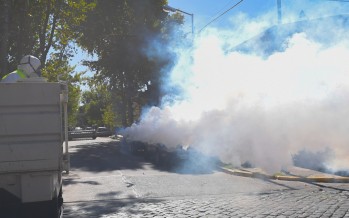 Dengue: operativos de fumigación en la Colectora Reguera y en el centro de Virreyes