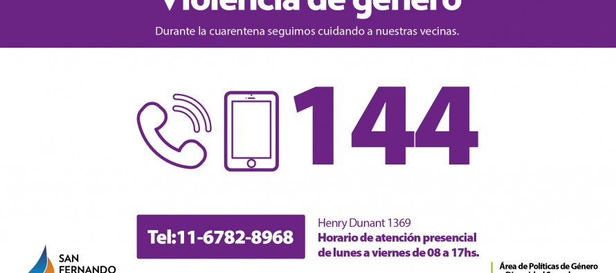 Asistencia en casos de violencia de género y familiar durante la cuarentena
