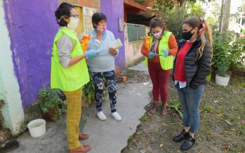 Fumigación y entrega de repelentes en los barrios San Rafael y San Francisco para prevenir el dengue