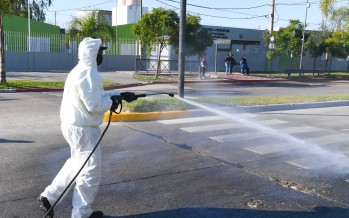 Operativo de prevención contra el coronavirus y el dengue en el barrio San Jorge