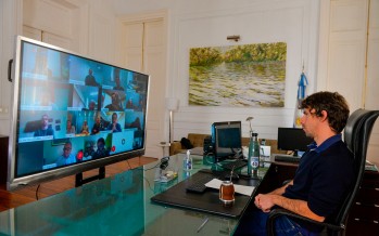Juan Andreotti participó de una videoconferencia junto a intendentes y Pedro Cahn