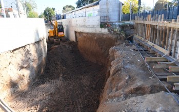 Victoria: Avanza la obra del túnel de la calle Martín Rodríguez