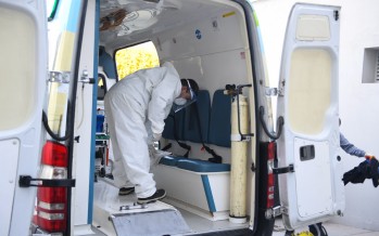 Sanitización de ambulancias para prevenir el coronavirus