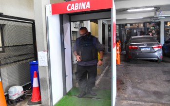 Nueva cabina sanitizante en el Centro de Operaciones