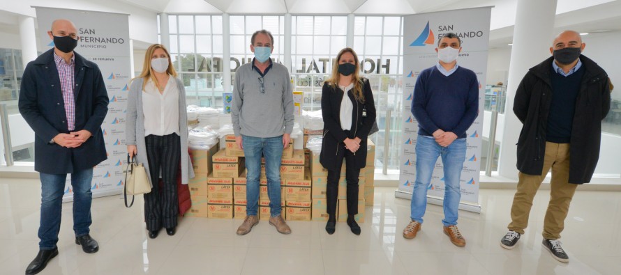 El Hospital Municipal recibió una donación del Banco Galicia para el cuidado del personal médico