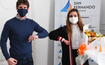 Juan Andreotti reconoció a la primera médica de nuestra ciudad que donó plasma para pacientes con coronavirus