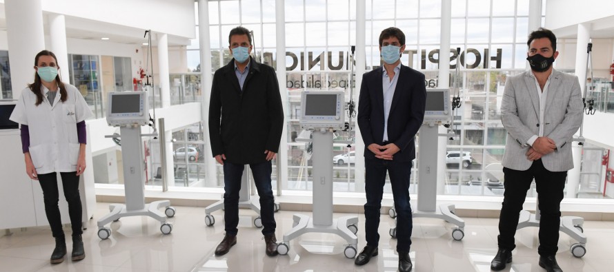 Los hospitales de nuestra ciudad recibieron respiradores y monitores para ampliar las salas de terapia intensiva