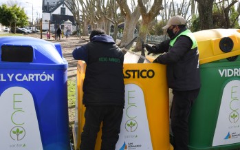 EcoSanfer: con más de 300 puntos verdes y 50 campanas continúan las tareas de reciclaje