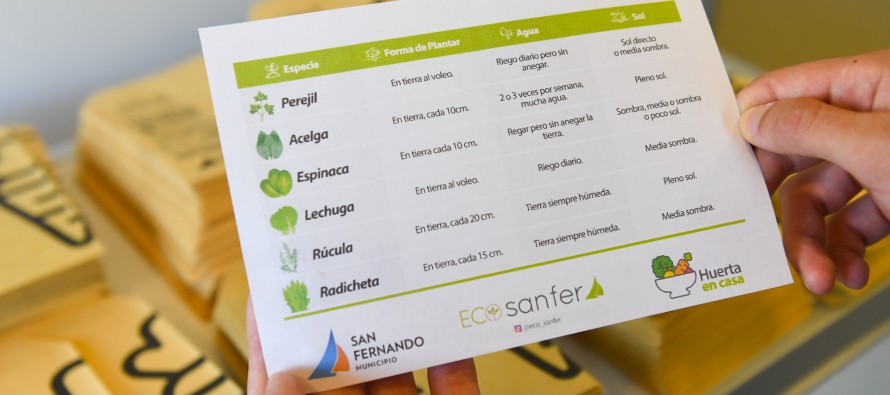 El programa ´Huerta en Casa´ entregó 10 mil bolsas de semillas