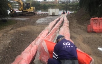 Nuevas barreras de contención de residuos en el puente El Taurita