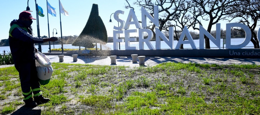 Tareas de mantenimiento en la Costanera Municipal