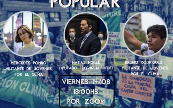 Jóvenes de nuestra ciudad organizan un conversatorio sobre Ambientalismo Popular