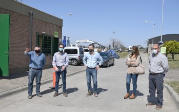 El ministro de Infraestructura visitó la Estación de Bombeo Nº 9 y se proyectan nuevas obras hidráulicas