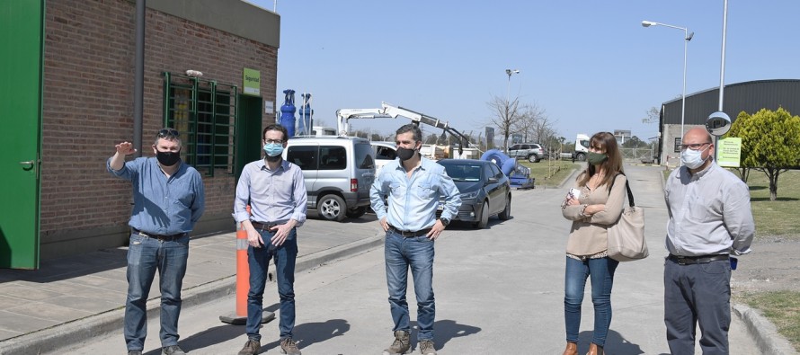 El ministro de Infraestructura visitó la Estación de Bombeo Nº 9 y se proyectan nuevas obras hidráulicas