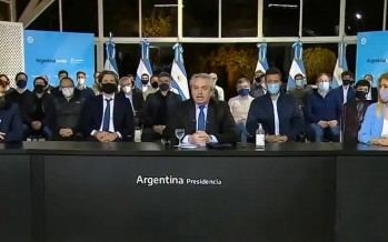 Juan Andreotti acompañó el anuncio del Presidente sobre el Fondo de Fortalecimiento Fiscal
