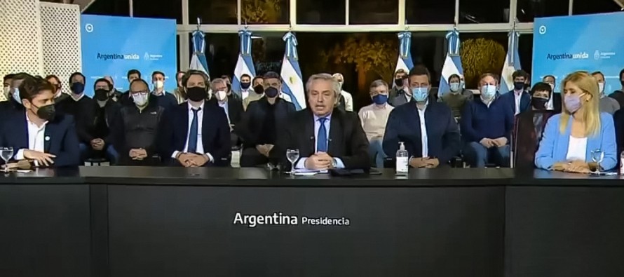 Juan Andreotti acompañó el anuncio del Presidente sobre el Fondo de Fortalecimiento Fiscal