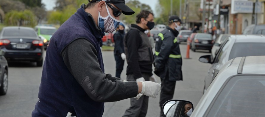 Controles de tránsito en los principales accesos a la ciudad