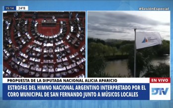 La Cámara de Diputados abrió su sesión con un Himno realizado con músicos e imágenes de San Fernando