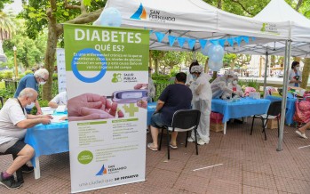 En Plaza Mitre se realizó una jornada por el Día Mundial de la Diabetes
